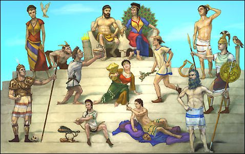 奥林匹斯山众神动画图片